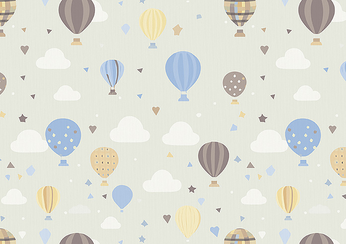 Balloon Festival, Skyline - Twist&Fit Roman Blind - Image 7